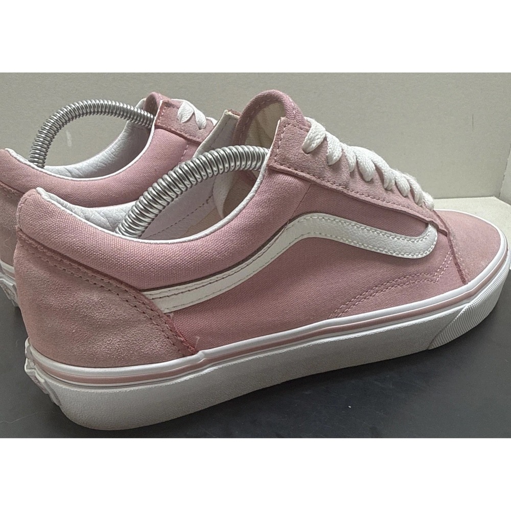 Vans Old Skool Pink Suede Canvas Low Top Mens 9 Womens 10.5 VN0A5JMI2PT - Picture 2 of 12